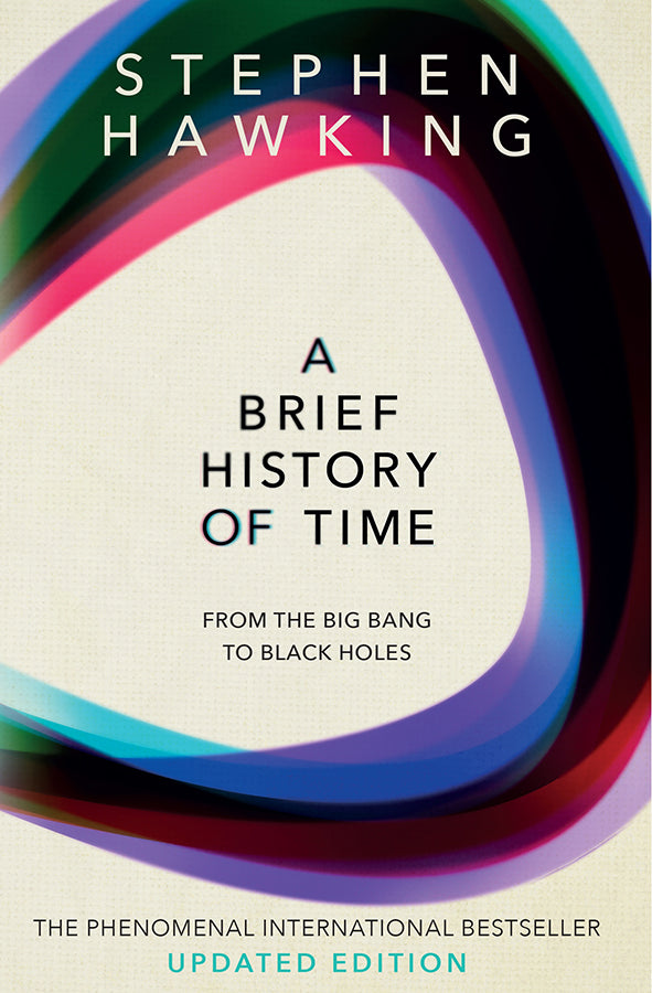 Book cover of A Brief History of Time by Stephen Hawking at Wild and the Sage, Galle, Sri Lanka