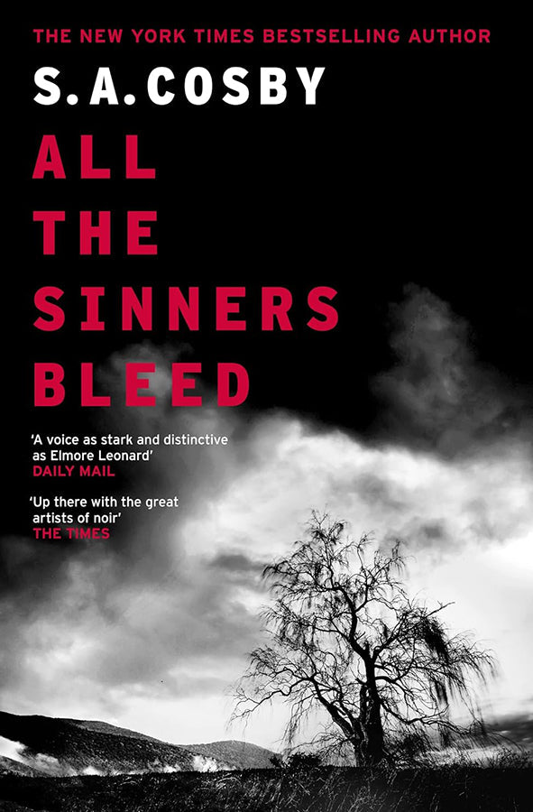 Book cover of All The Sinners Bleed by S.A. Cosby at Wild and the Sage, Galle, Sri Lanka