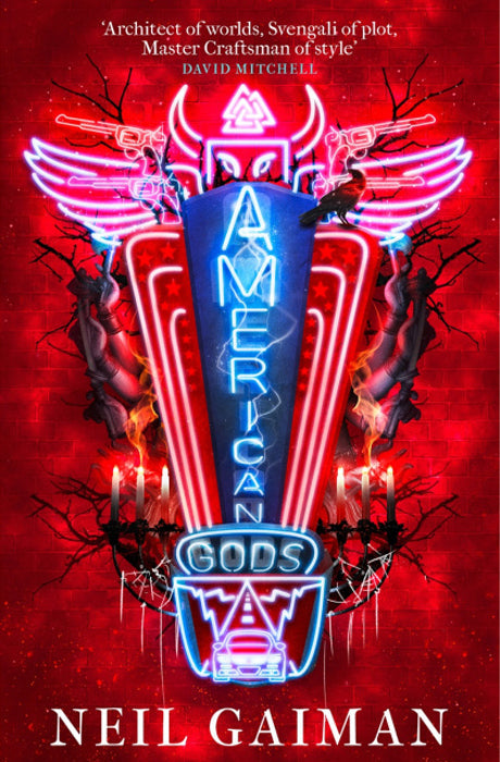 Book cover of American Gods by Neil Gaiman at Wild and the Sage, Galle, Sri Lanka