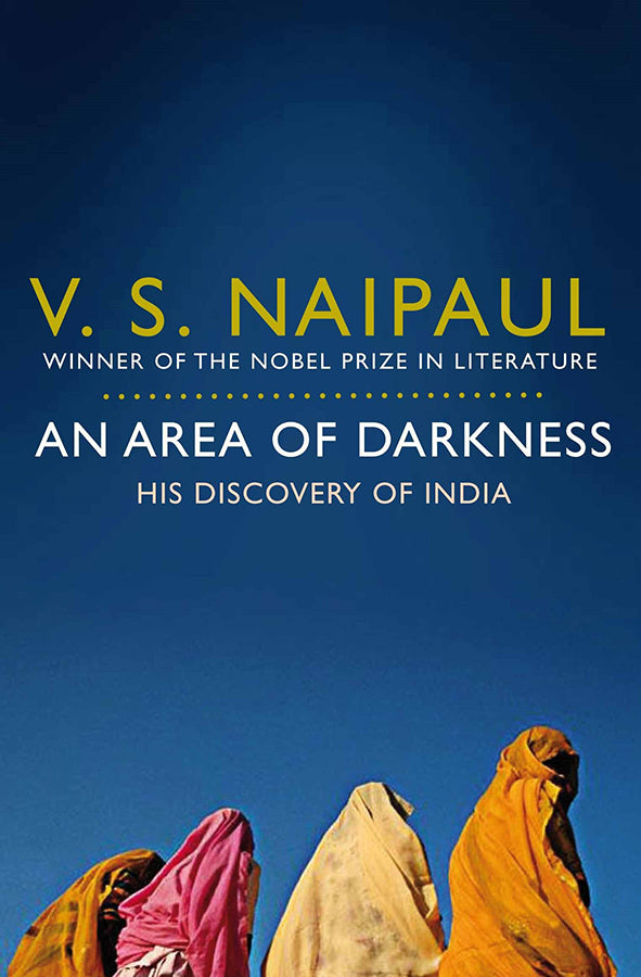Book cover of An Area of Darkness by V S Naipaul at Wild and the Sage, Galle, Sri Lanka