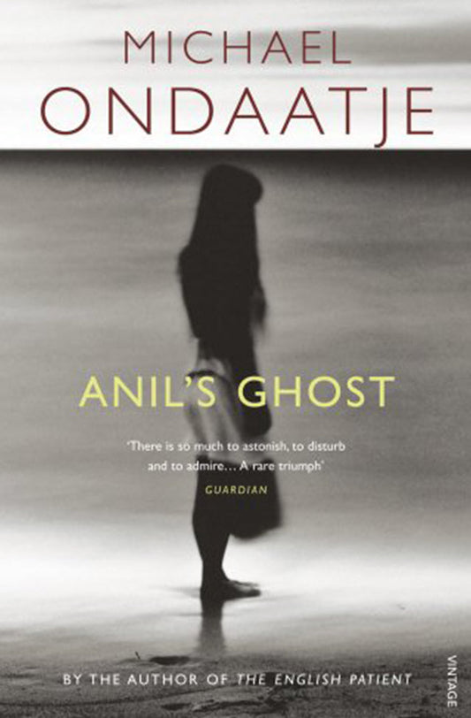 Book cover of Anils Ghost by Michael Ondaatje at Wild and the Sage, Galle, Sri Lanka