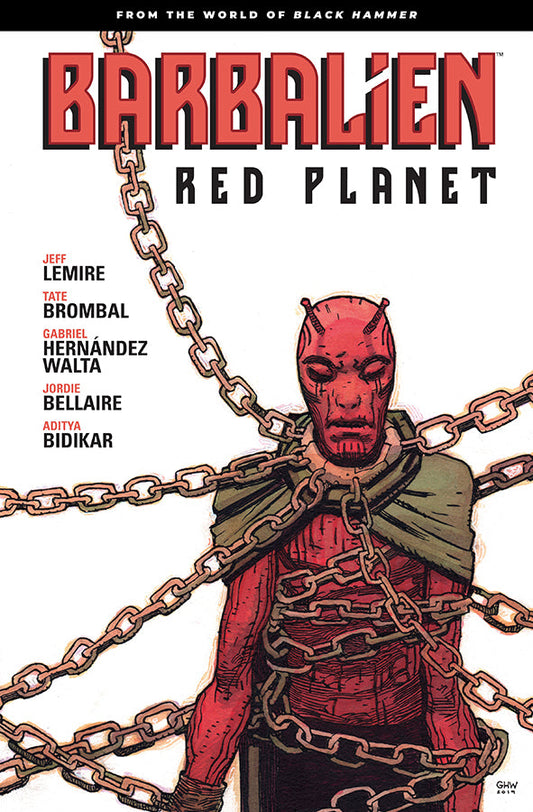 Book cover of Barbalien Red Planet by Jeff Lemire at Wild and the Sage, Galle, Sri Lanka