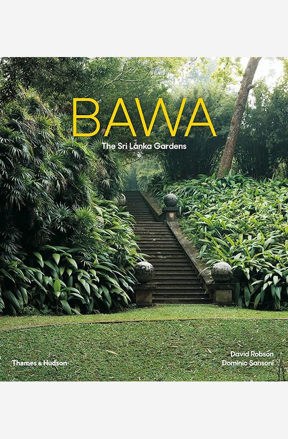 Book cover of Bawa: The Sri Lankan Garden by David Robson at Wild and the Sage, Galle, Sri Lanka