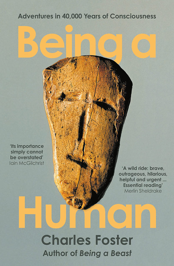 Book cover of Being a Human by Charles Foster at Wild and the Sage, Galle, Sri Lanka