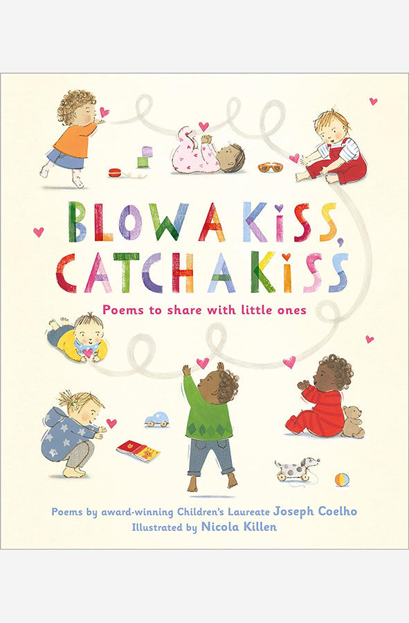 Book cover of Blow a Kiss, Catch a Kiss by Joseph Coehlo at Wild and the Sage, Galle, Sri Lanka