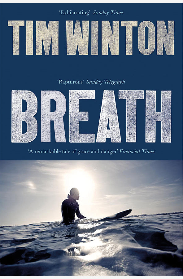 Book cover of Breath by Tim Winton at Wild and the Sage, Galle, Sri Lanka