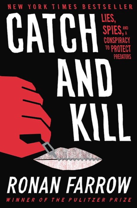 Book cover of Catch and Kill by Ronan Farrow at Wild and the Sage, Galle, Sri Lanka