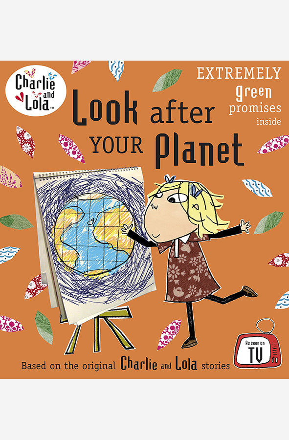 Book cover of Charlie and Lola - Look After Your Planet by Lauren Child at Wild and the Sage, Galle, Sri Lanka