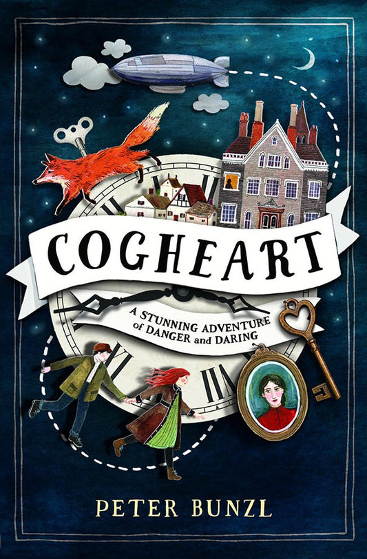 Book cover of Cogheart by Peter Bunzl at Wild and the Sage, Galle, Sri Lanka