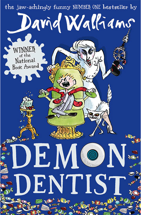 Book cover of Demon Dentist by David Walliams at Wild and the Sage, Galle, Sri Lanka