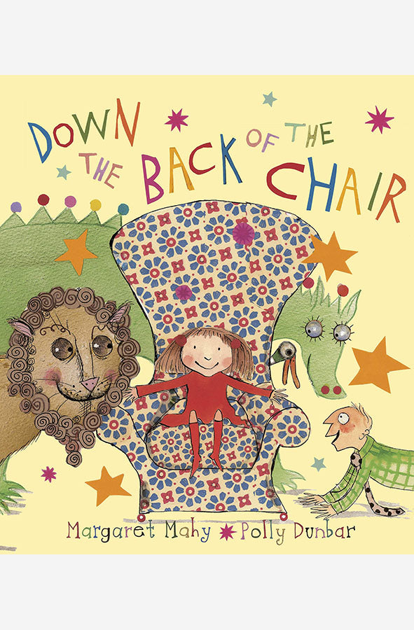 Book cover of Down the Back of The Chair by Margaret Mahy at Wild and the Sage, Galle, Sri Lanka
