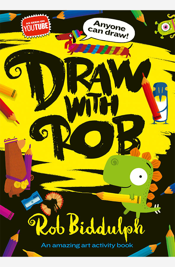 Book cover of Draw with Rob by Rob Biddulph at Wild and the Sage, Galle, Sri Lanka