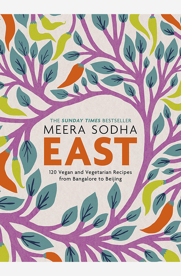 Book cover of East by Meera Sodha at Wild and the Sage, Galle, Sri Lanka