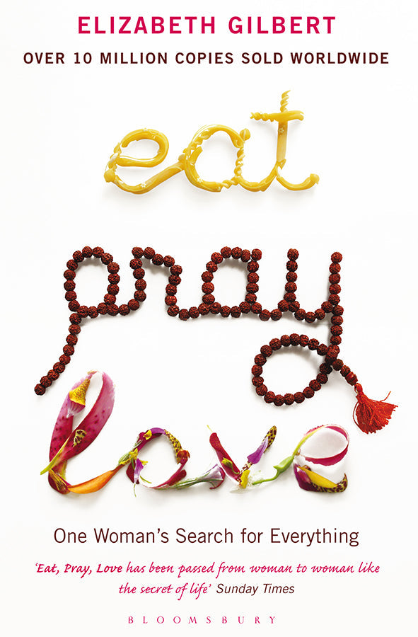 Book cover of Eat Pray Love by Elizabeth Gilbert at Wild and the Sage, Galle, Sri Lanka