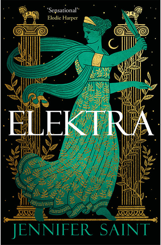 Book cover of Elektra by Jennifer Saint at Wild and the Sage, Galle, Sri Lanka