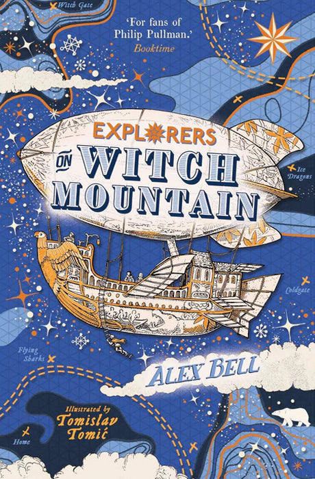 Book cover of Explorers On Witch Mountain by Alex Bell at Wild and the Sage, Galle, Sri Lanka
