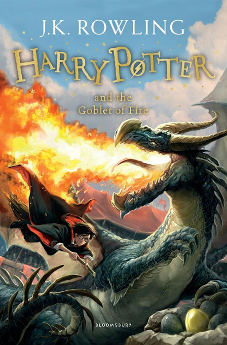 Book cover of Harry Potter and the Goblet of Fire by J K Rowling at Wild and the Sage, Galle, Sri Lanka