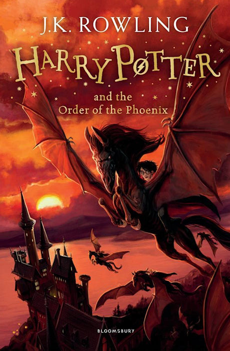Book cover of Harry Potter and the Order of the Phoenix by J K Rowling at Wild and the Sage, Galle, Sri Lanka
