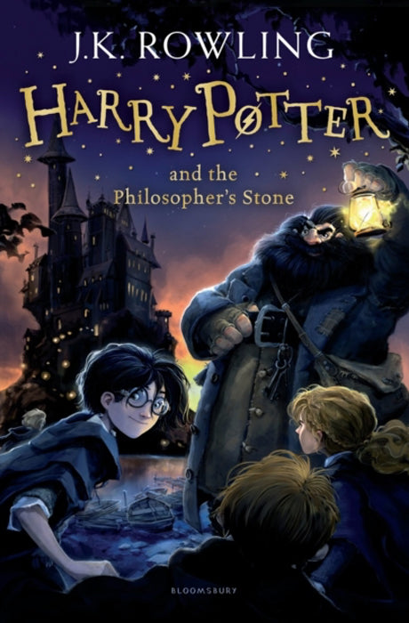 Book cover of Harry Potter and the Philosopher's Stone by J.K. Rowling at Wild and the Sage, Galle, Sri Lanka