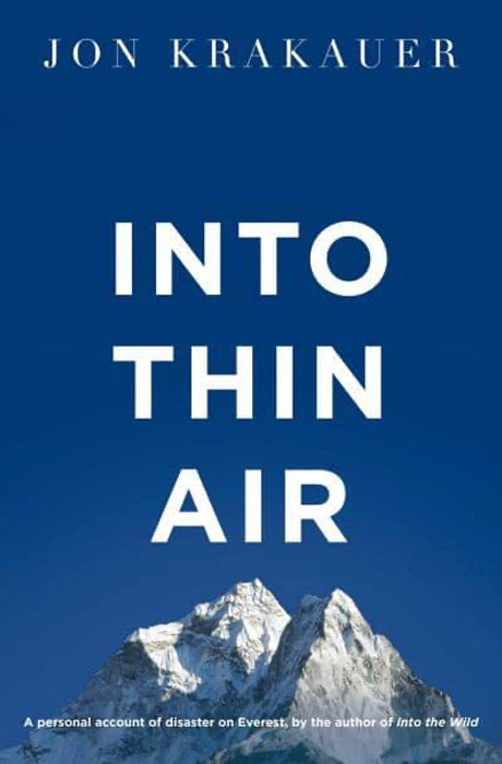 Book cover of Into Thin Air by Jon Krakauer at Wild and the Sage, Galle, Sri Lanka