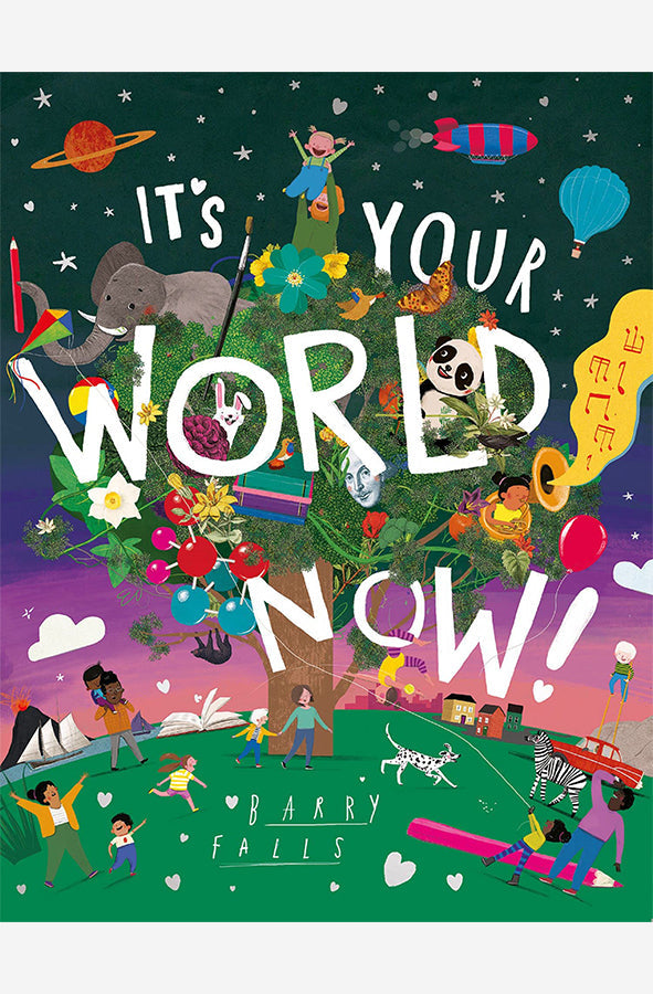 Book cover of Its Your World Now by Barry Falls at Wild and the Sage, Galle, Sri Lanka