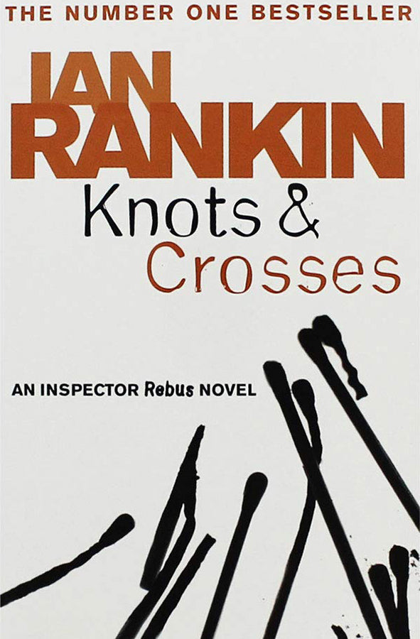 Book cover of Knots and Crosses by Ian Rankin at Wild and the Sage, Galle, Sri Lanka