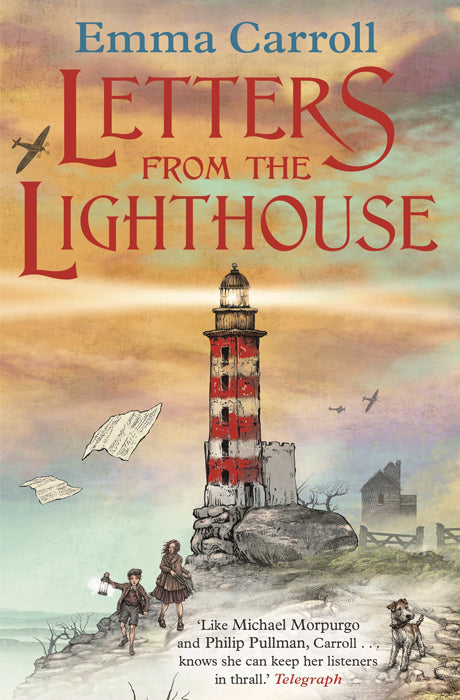 Book cover of Letters from the Lighthouse by Emma Carroll at Wild and the Sage, Galle, Sri Lanka