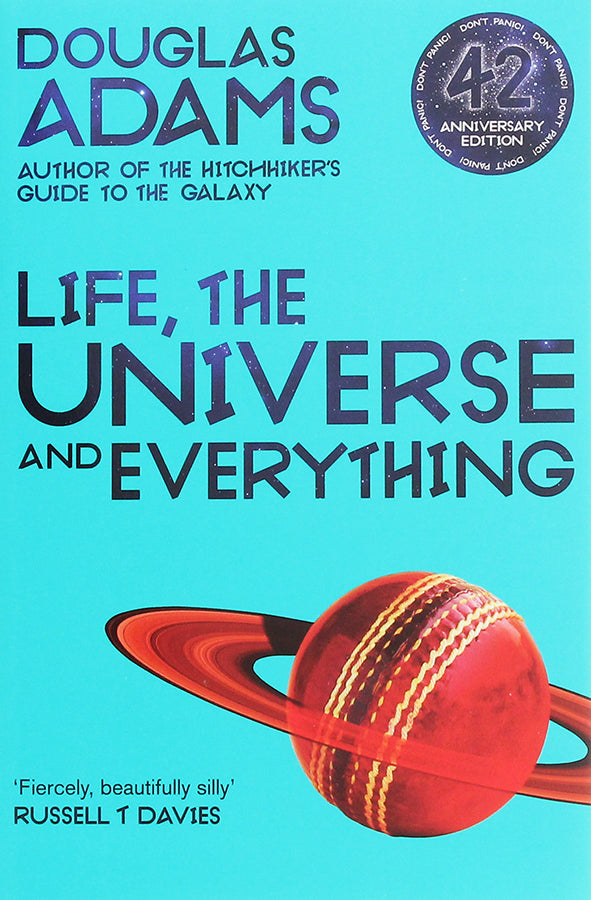 Book cover of Life, the Universe and Everything by Douglas Adams at Wild and the Sage, Galle, Sri Lanka