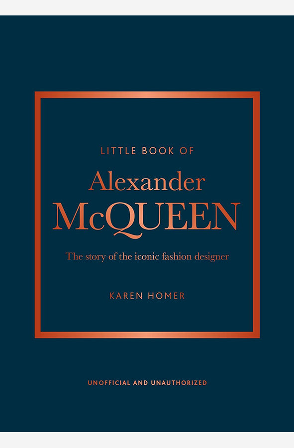 Book cover of Little Book of Alexander McQueen : The story of the iconic brand by Karen Homer at Wild and the Sage, Galle, Sri Lanka