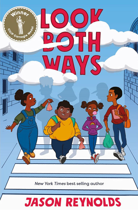 Book cover of Look Both Ways by Jason Reynolds at Wild and the Sage, Galle, Sri Lanka