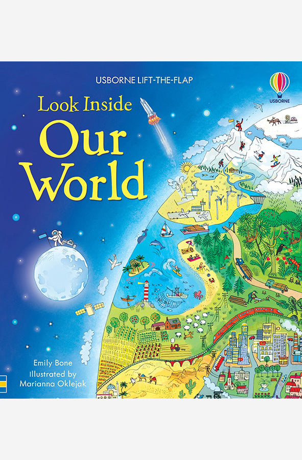 Book cover of Look Inside Our World by Emily Bone at Wild and the Sage, Galle, Sri Lanka