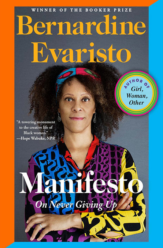 Book cover of Manifesto by Bernardine Evaristo at Wild and the Sage, Galle, Sri Lanka