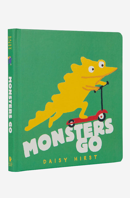 Book cover of Monsters Go by Daisy Hirst at Wild and the Sage, Galle, Sri Lanka