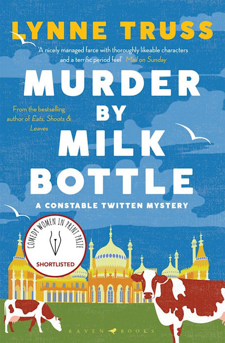 Book cover of Murder by Milk Bottle by Lynne Truss at Wild and the Sage, Galle, Sri Lanka