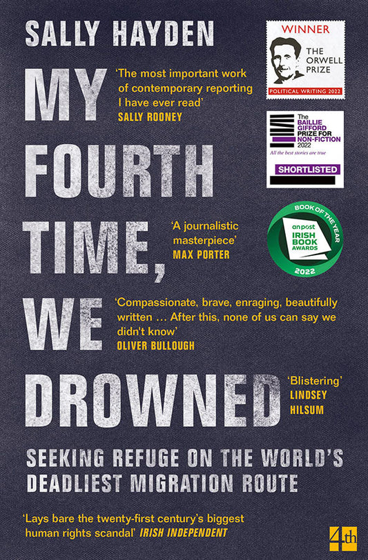 Book cover of My Fourth Time We Drowned by Sally Hayden at Wild and the Sage, Galle, Sri Lanka
