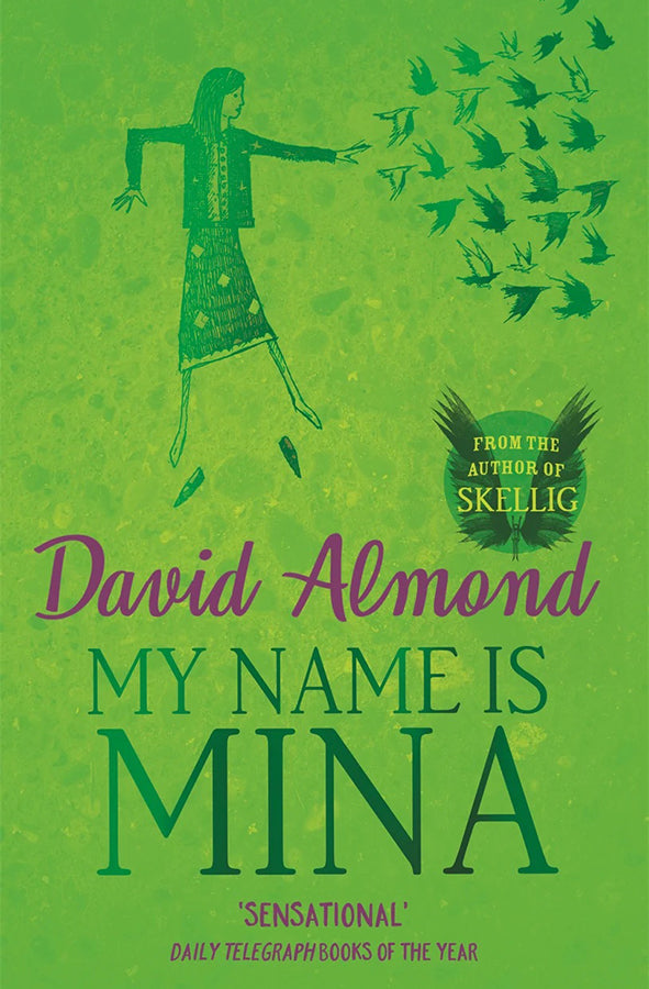 Book cover of My Name is Mina by David Almond at Wild and the Sage, Galle, Sri Lanka