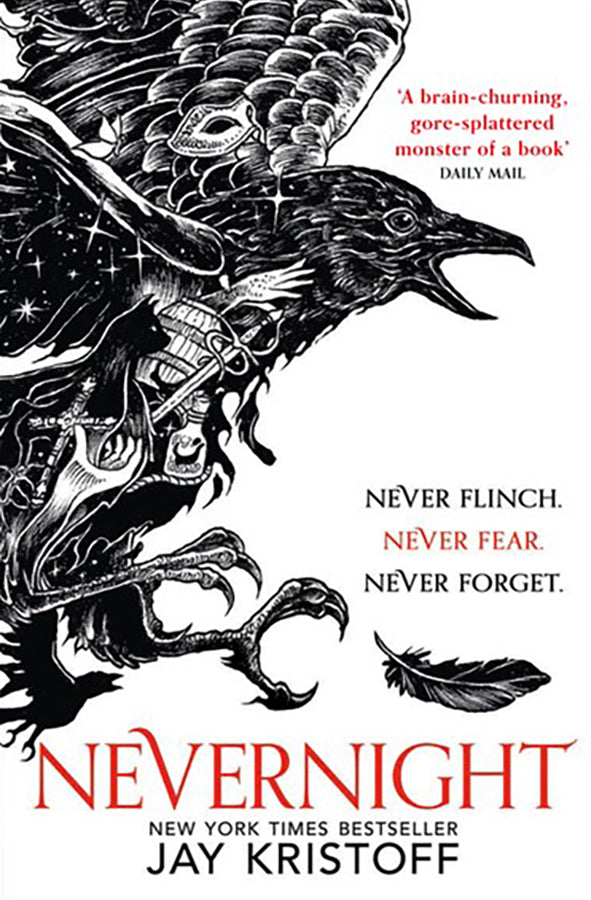 Book cover of Nevernight by Jay Kristoff at Wild and the Sage, Galle, Sri Lanka