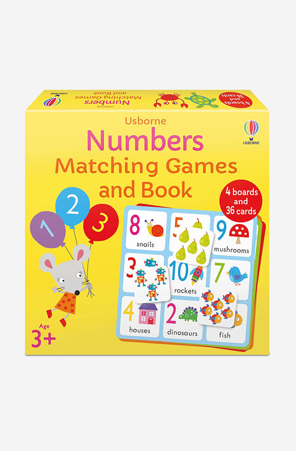 Book cover of Numbers Matching Games and Book by Kate Nolan at Wild and the Sage, Galle, Sri Lanka