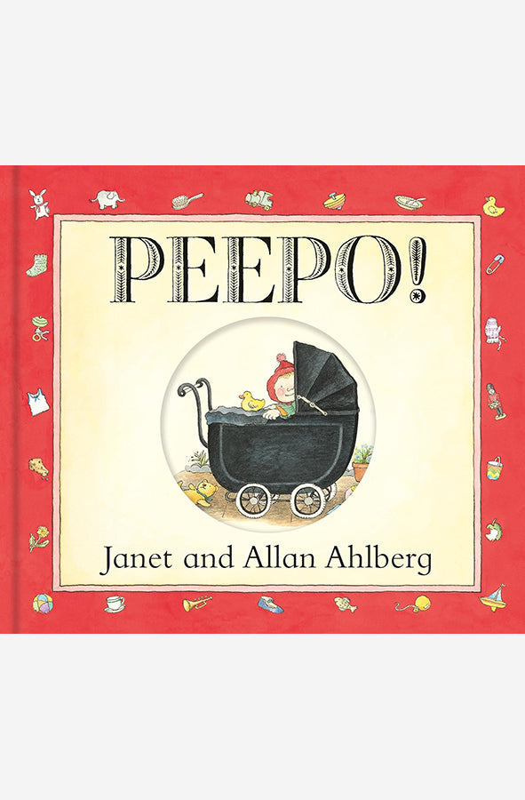 Book cover of Peepo! by Janet Ahlberg and Allan Ahlberg at Wild and the Sage, Galle, Sri Lanka