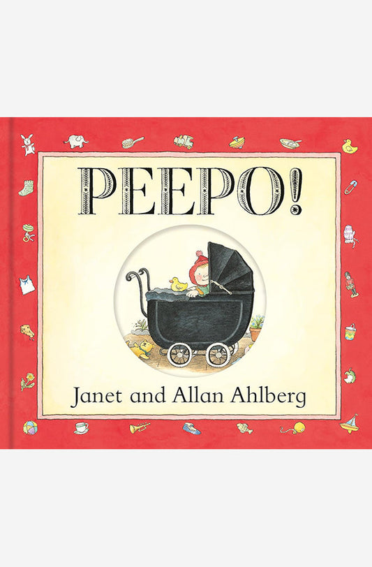 Book cover of Peepo! by Janet Ahlberg and Allan Ahlberg at Wild and the Sage, Galle, Sri Lanka