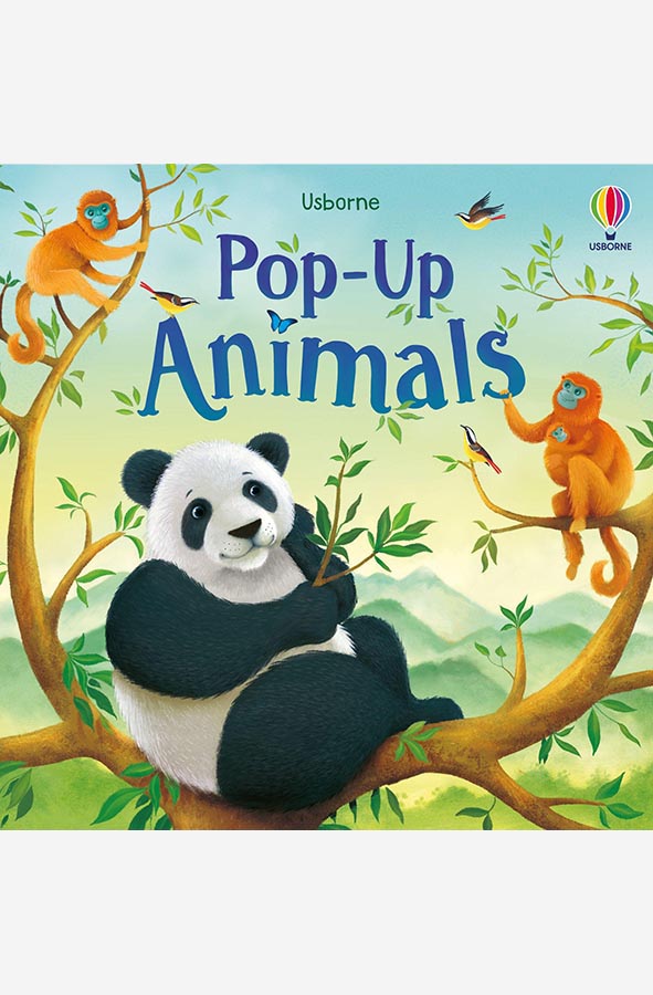 Book cover of Pop-Up Animals by Anna Milbourne at Wild and the Sage, Galle, Sri Lanka