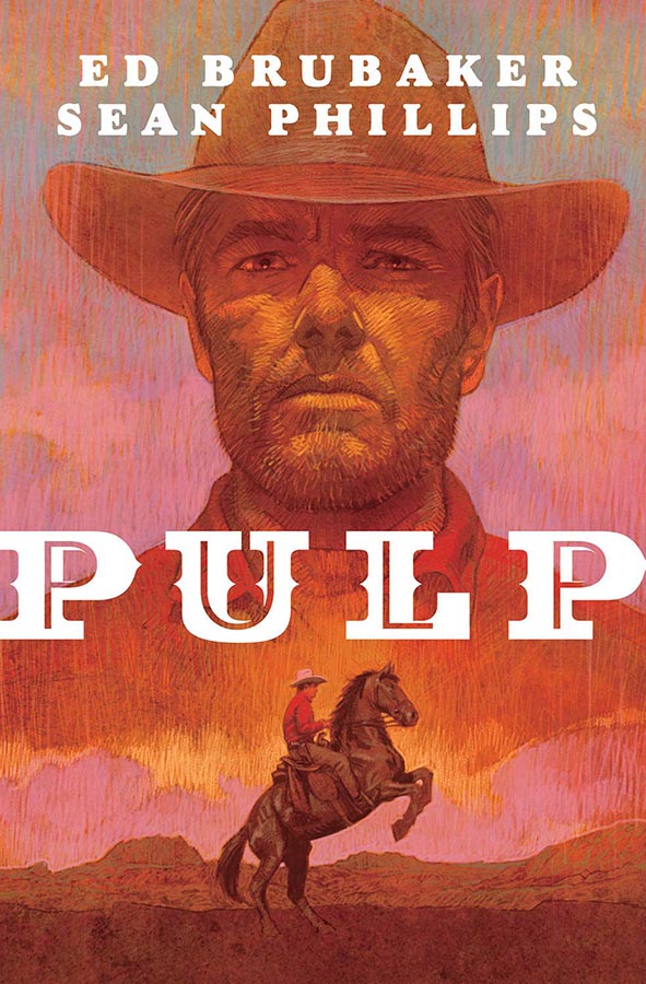 Book cover of Pulp by Ed Brubaker at Wild and the Sage, Galle, Sri Lanka