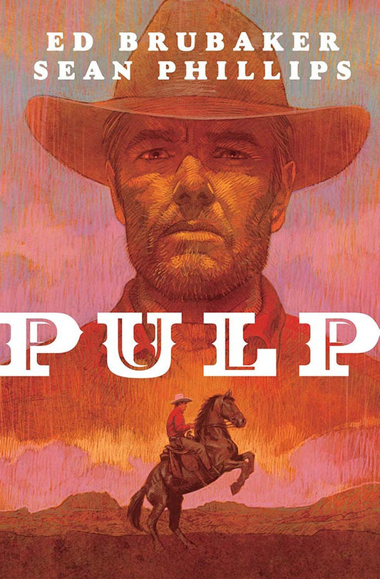 Book cover of Pulp by Ed Brubaker at Wild and the Sage, Galle, Sri Lanka