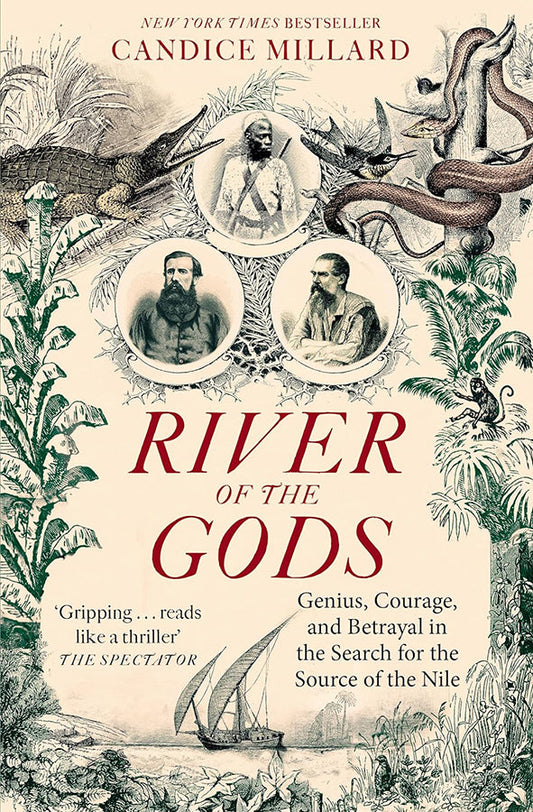Book cover of River of the Gods by Candice Millard at Wild and the Sage, Galle, Sri Lanka