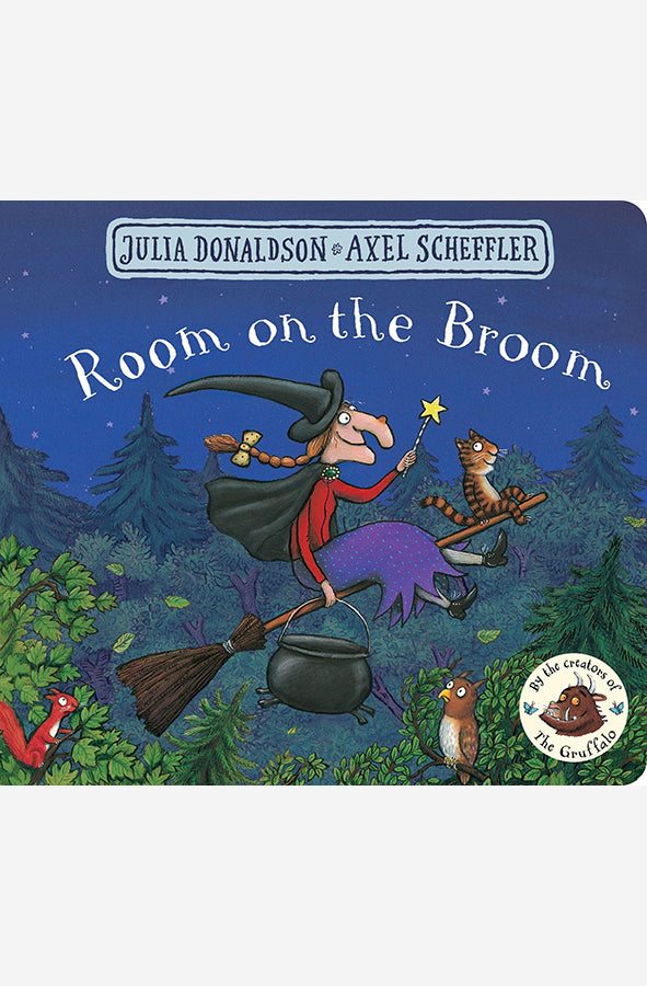 Book cover of Room on the Broom by Julia Donaldson at Wild and the Sage, Galle, Sri Lanka