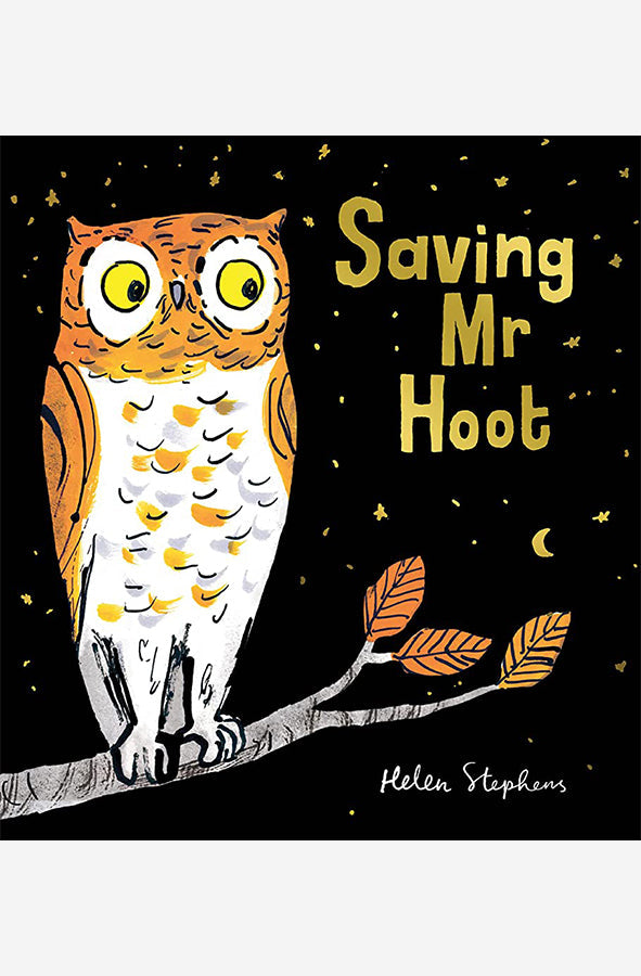 Book cover of Saving Mr Hoot by Helen Stephens at Wild and the Sage, Galle, Sri Lanka