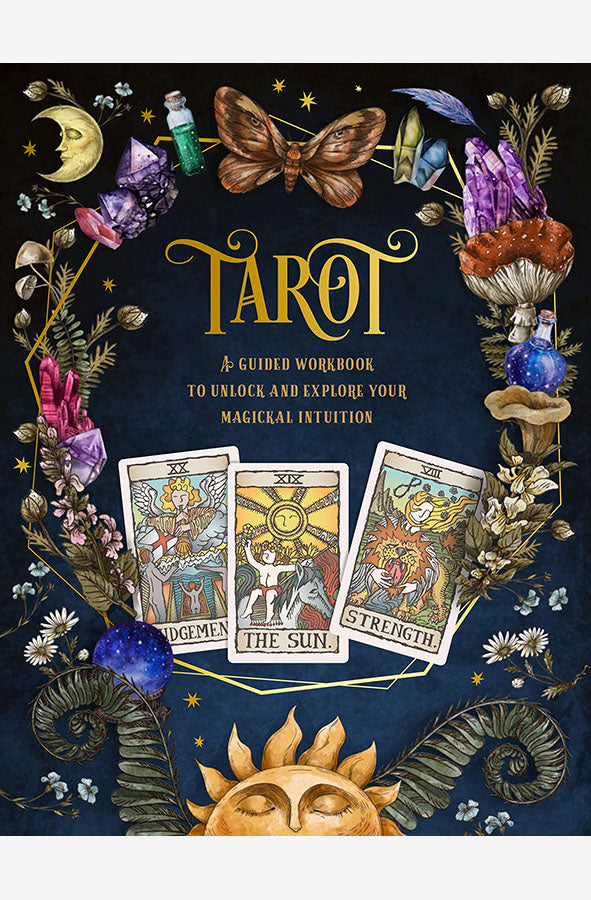 Book cover of Tarot: A Guided Workbook by Editors of Chartwell at Wild and the Sage, Galle, Sri Lanka