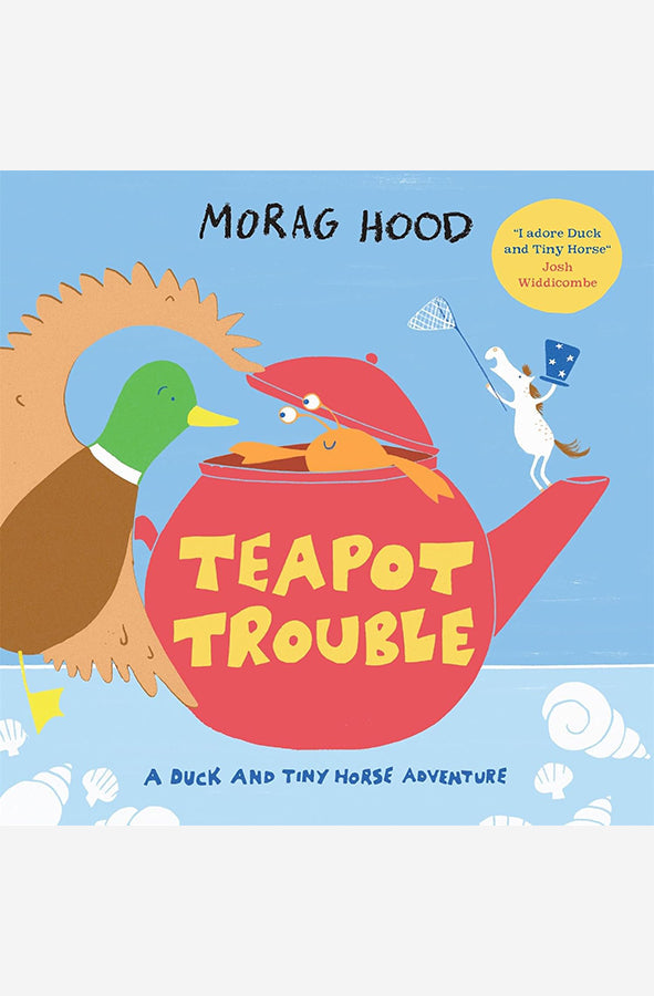 Book cover of Teapot Trouble by Morag Hood at Wild and the Sage, Galle, Sri Lanka