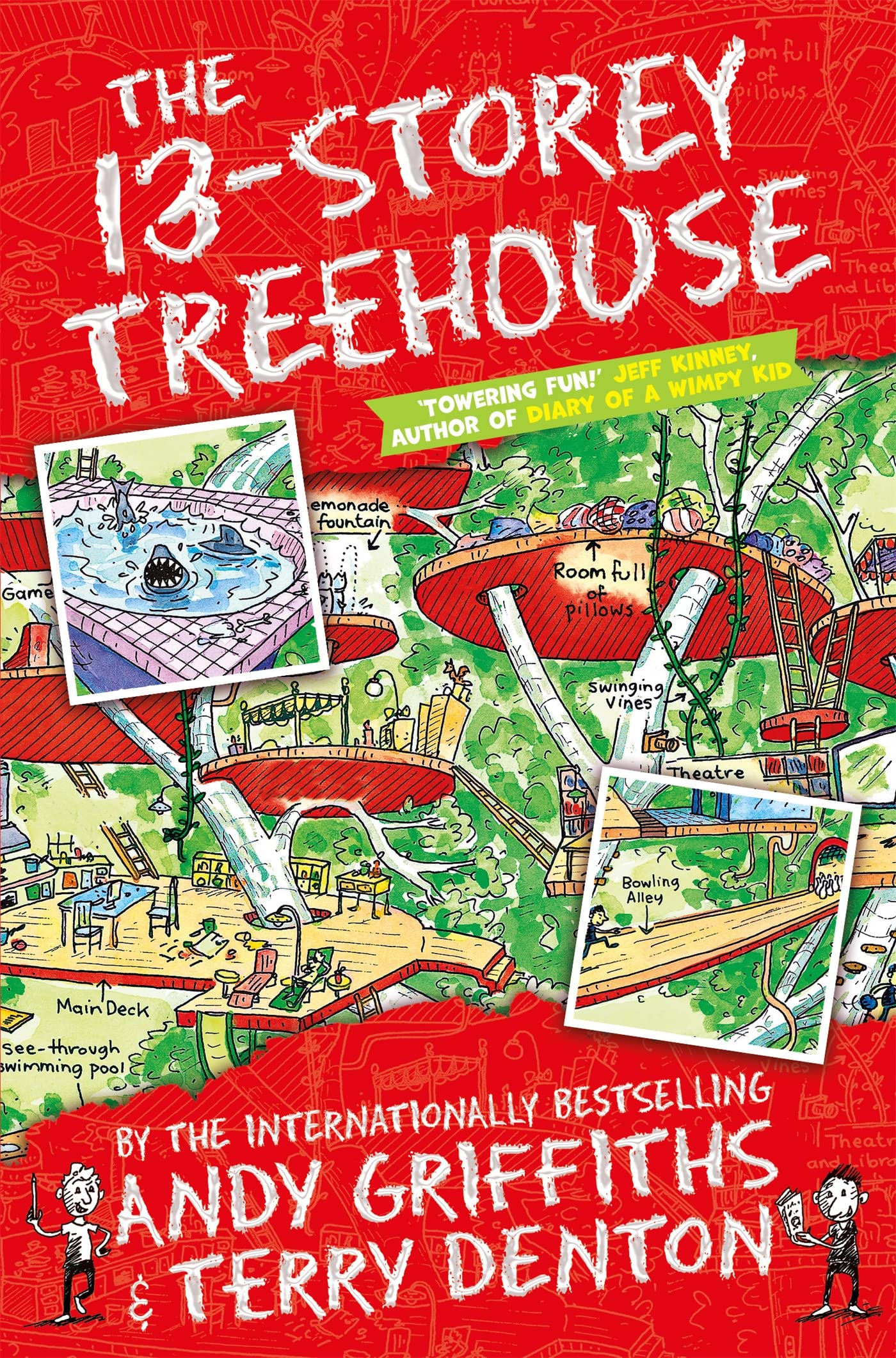 Book cover of The 13 Storey Treehouse by Andy Griffiths at Wild and the Sage, Galle, Sri Lanka