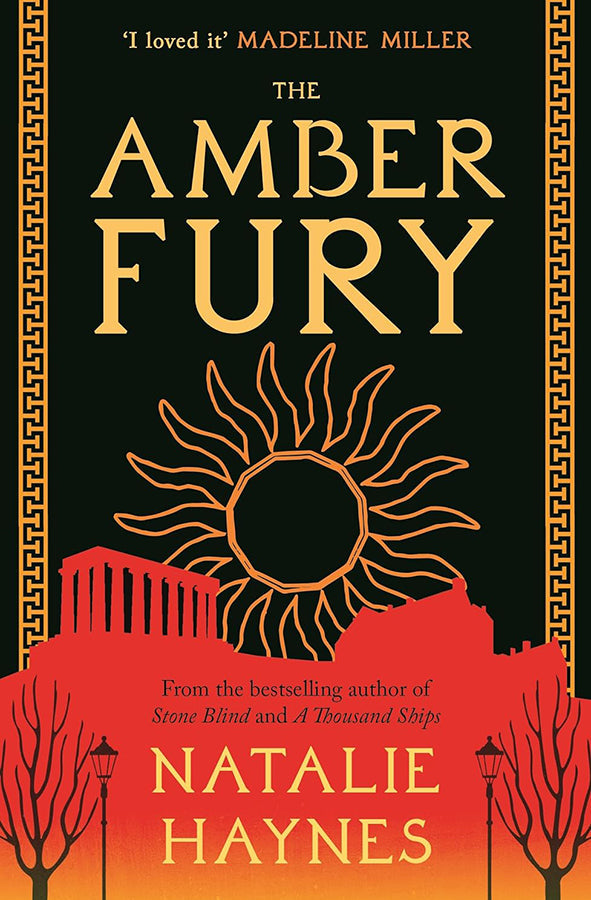 Book cover of The Amber Fury by Natalie Haynes at Wild and the Sage, Galle, Sri Lanka